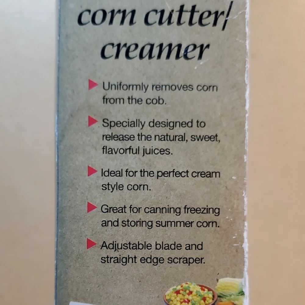 Norpro Wood Corn Cutter and Creamer  NWT